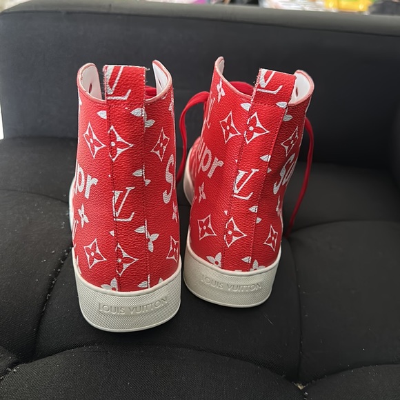 High Top Louis Vuitton Supreme Sneakers Size 41 - Picture 4 of 8
